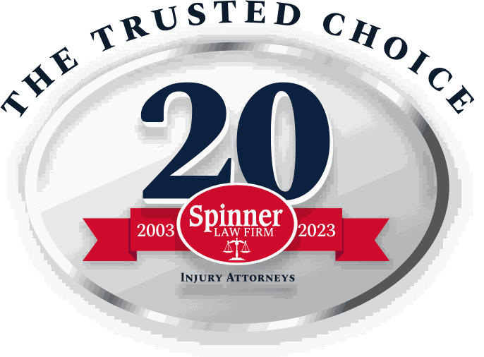 The Trusted Choice — 20 years, Spinner Law Firm Injury Attorneys