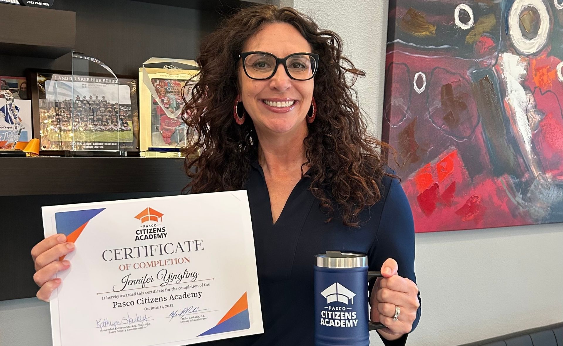 Community Impact Director Jennie completed the 11-week Pasco County Citizens Academy