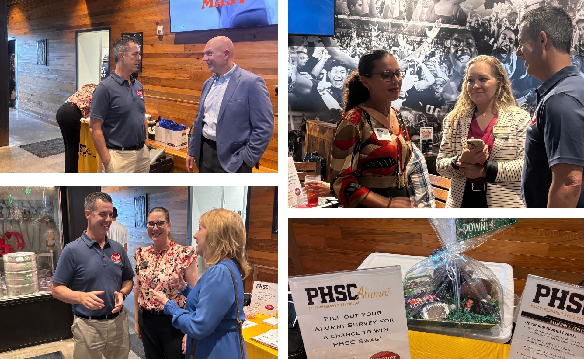 Hosted the Pasco-Hernando State College (PHSC) Alumni Social at Walk-On’s Wesley Chapel