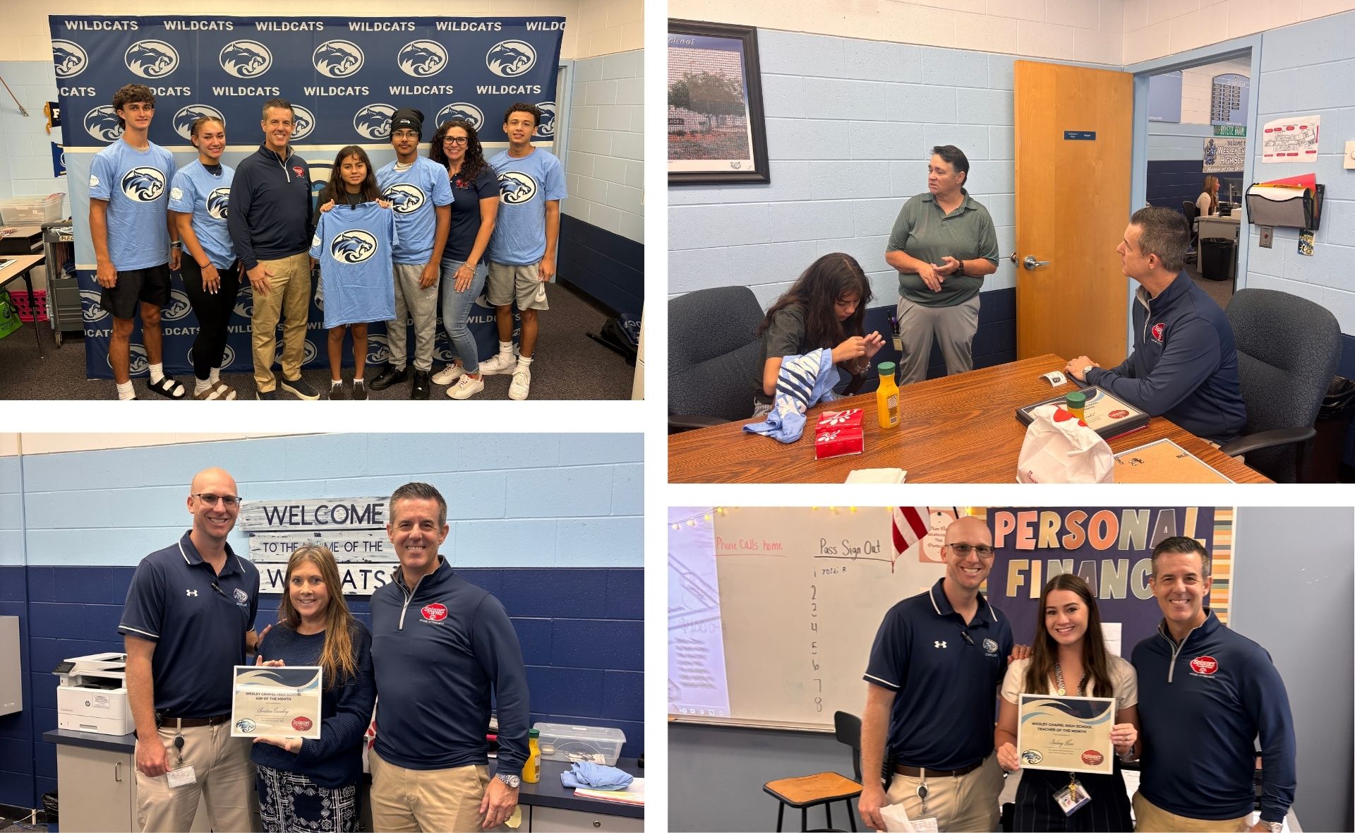 Wesley Chapel High School Youth of the Month, Teacher of the Month and SRP of the Month Celebration