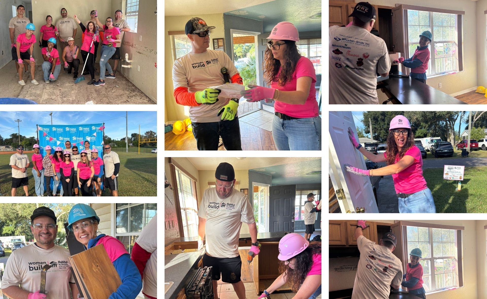 Habitat for Humanity Women’s Build Event — Team Waffle Makers in action